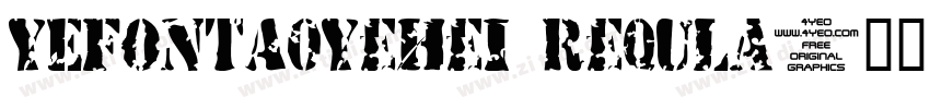 YEFONTAoYeHei Requla字体转换